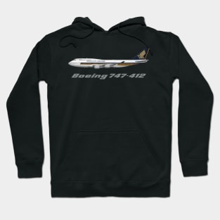 Singapore Airlines 747-412 Livery Hoodie